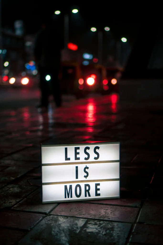 less is more - patience - article - restaurant - corporate