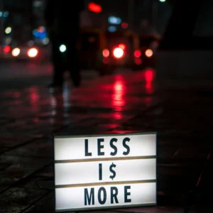 less is more - patience - article - restaurant - corporate